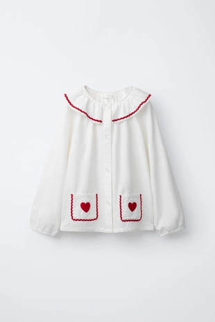 6-14 лет/пижама с волнистым краем и сердцем- Заказать в России