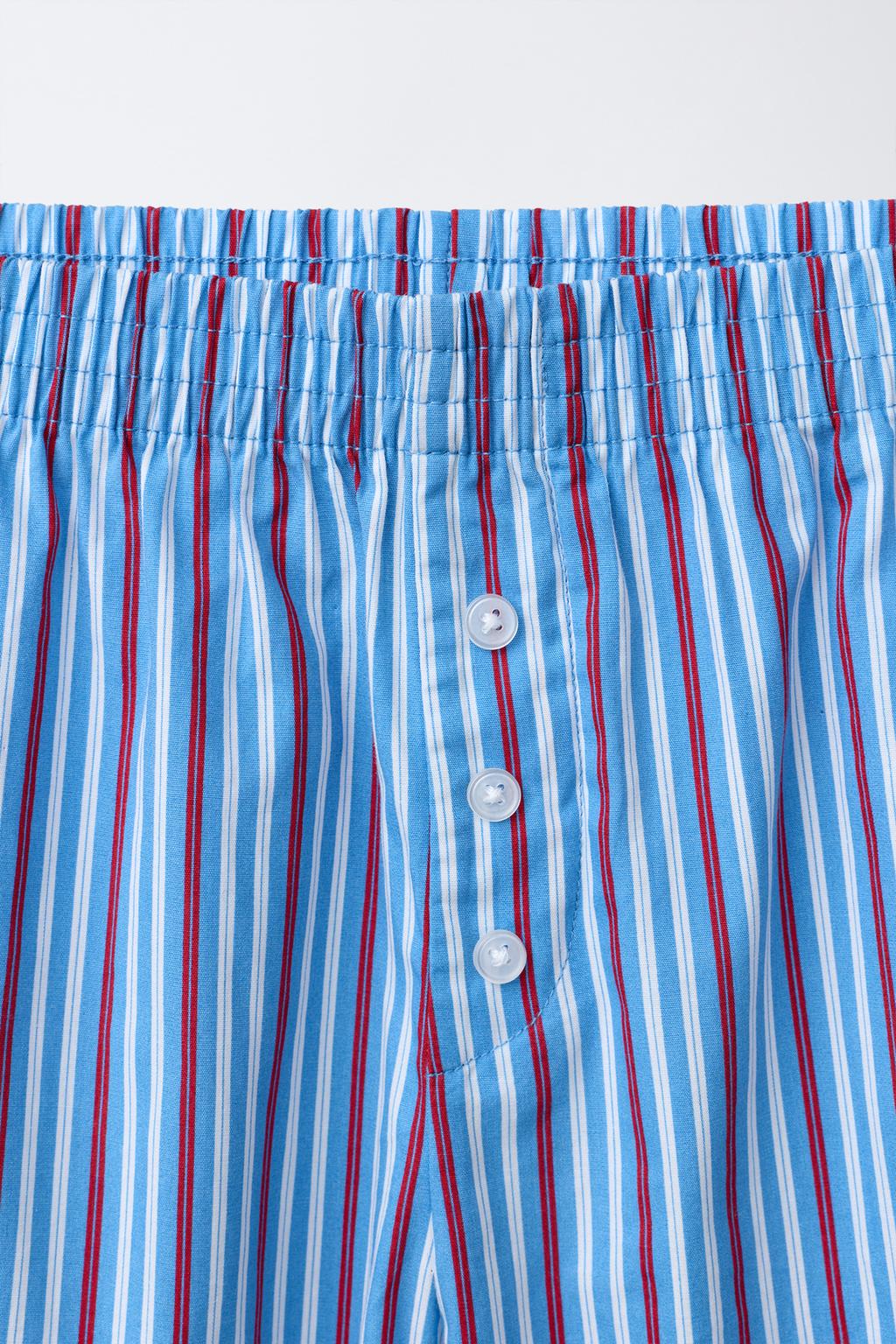 6-14 ЛЕТ/ КОМБИНИРОВАННАЯ ПИЖАМА В ПОЛОСКУ