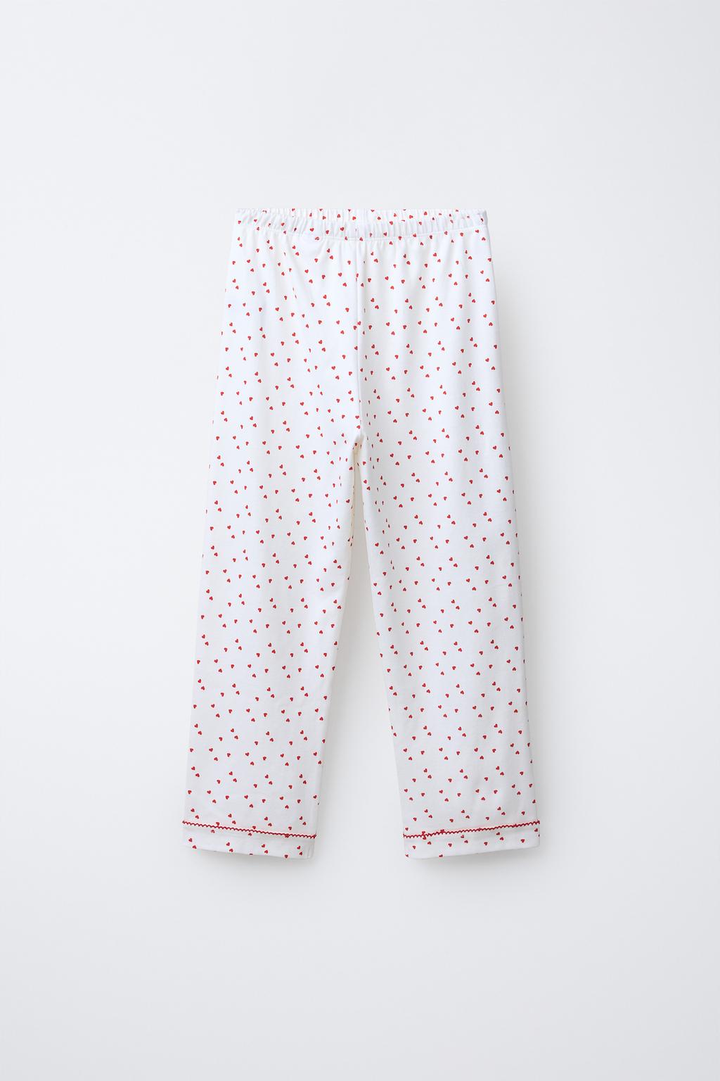 6-14 ЛЕТ/ПИЖАМА С ПРИНТОМ «СЕРДЦА»