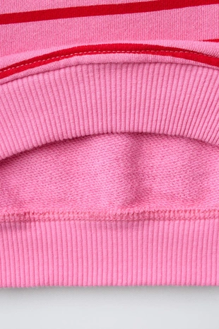 Толстовка в полоску с сердцами- Заказать в России