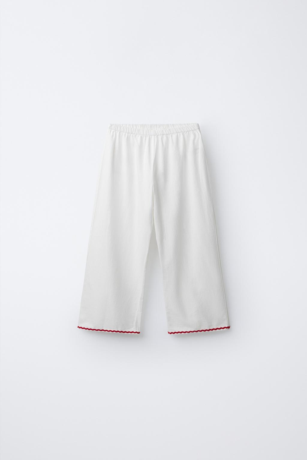 2-6 ЛЕТ/ПИЖАМА С ОТДЕЛКОЙ «ВОЛНА» И ПРИНТОМ «СЕРДЦЕ»