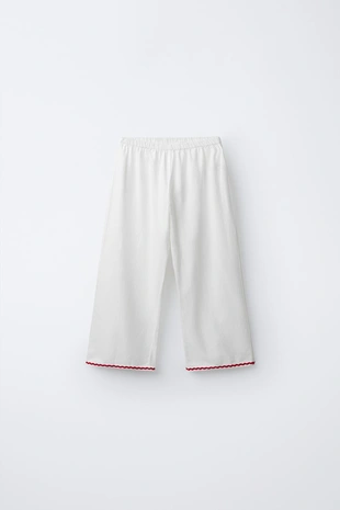 2-6 лет/пижама с отделкой «волна» и принтом «сердце»- Заказать в России