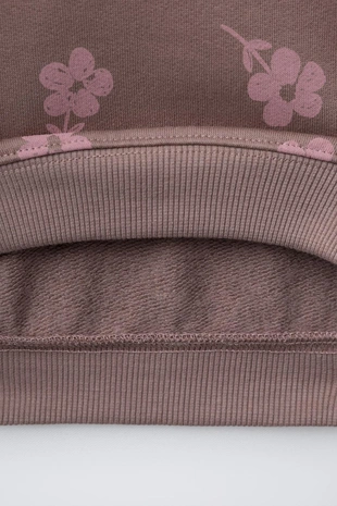 Комплект из толстовки и легинсов с цветочным принтом- Заказать в России