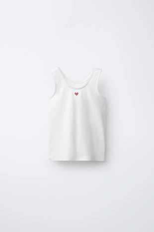 Купить Zara Набор из двух футболок с принтом «сердца»