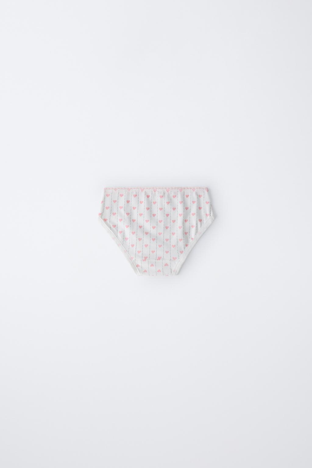 1,5–6 ЛЕТ/ НАБОР ИЗ ШЕСТИ ТРУСОВ С ПРИНТОМ «СЕРДЦА»