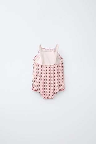 Купить Zara 1-6 лет/купальник с принтом «сердца»