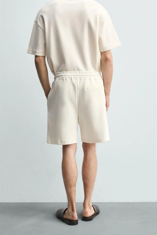 Шорты-джоггеры RELAXED FIT из ткани интерлок