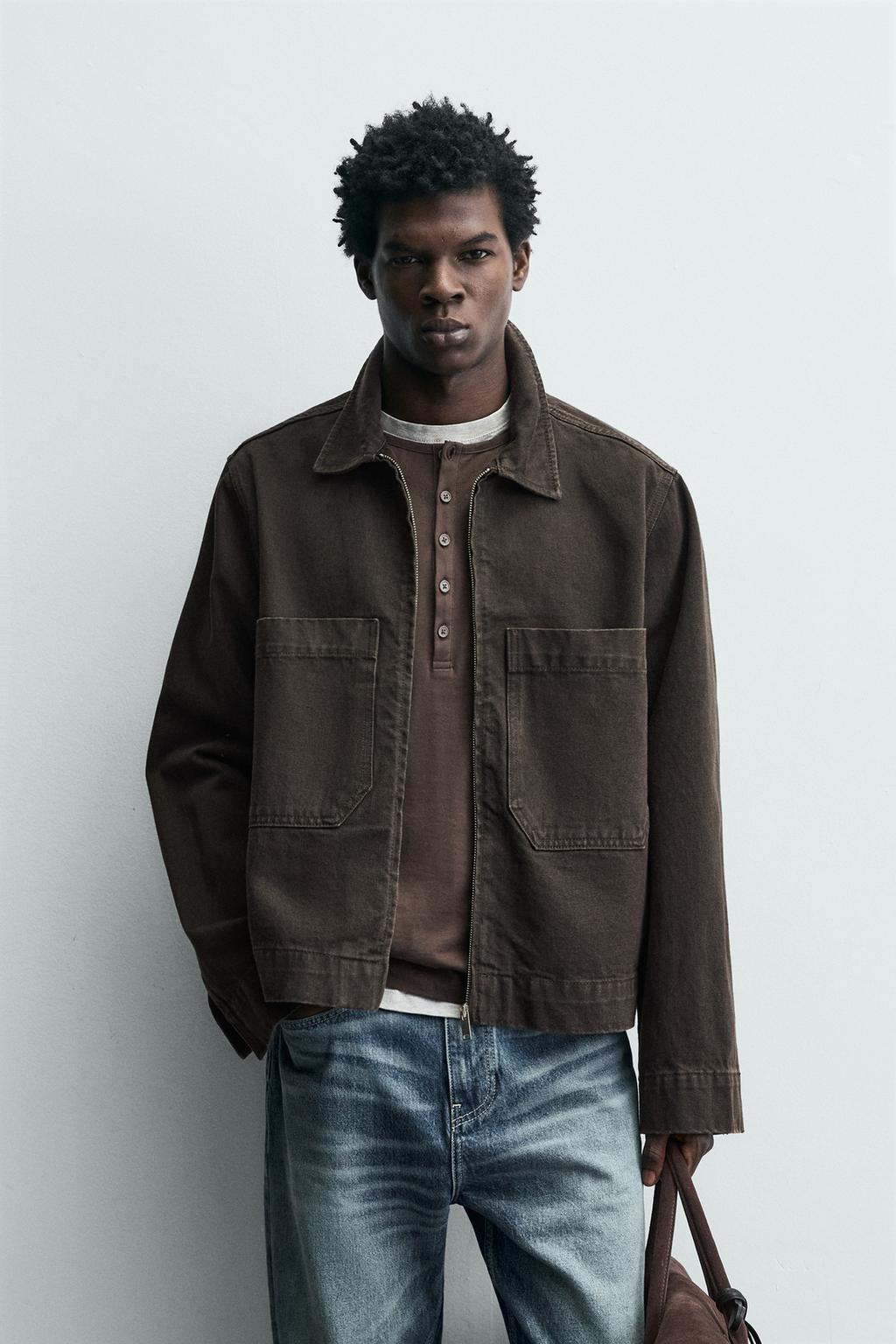 КУРТКА ИЗ РЕЛЬЕФНОЙ ТКАНИ С КАРМАНАМИ