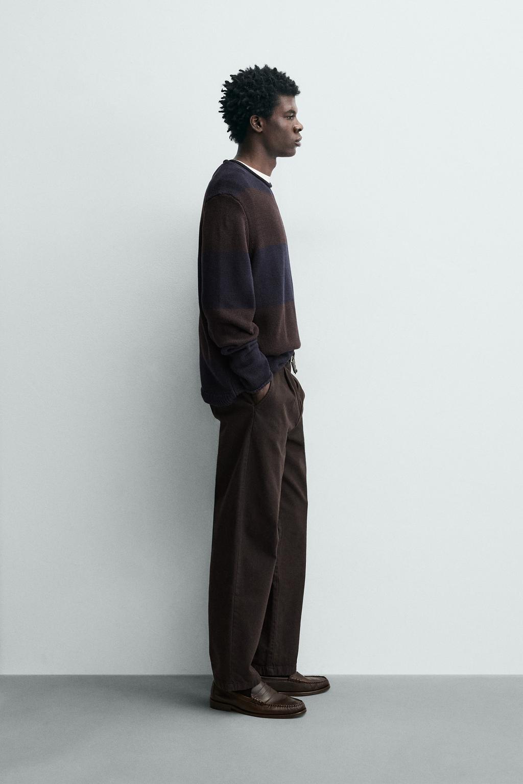 ЖАККАРДОВЫЙ СВИТЕР В ПОЛОСКУ