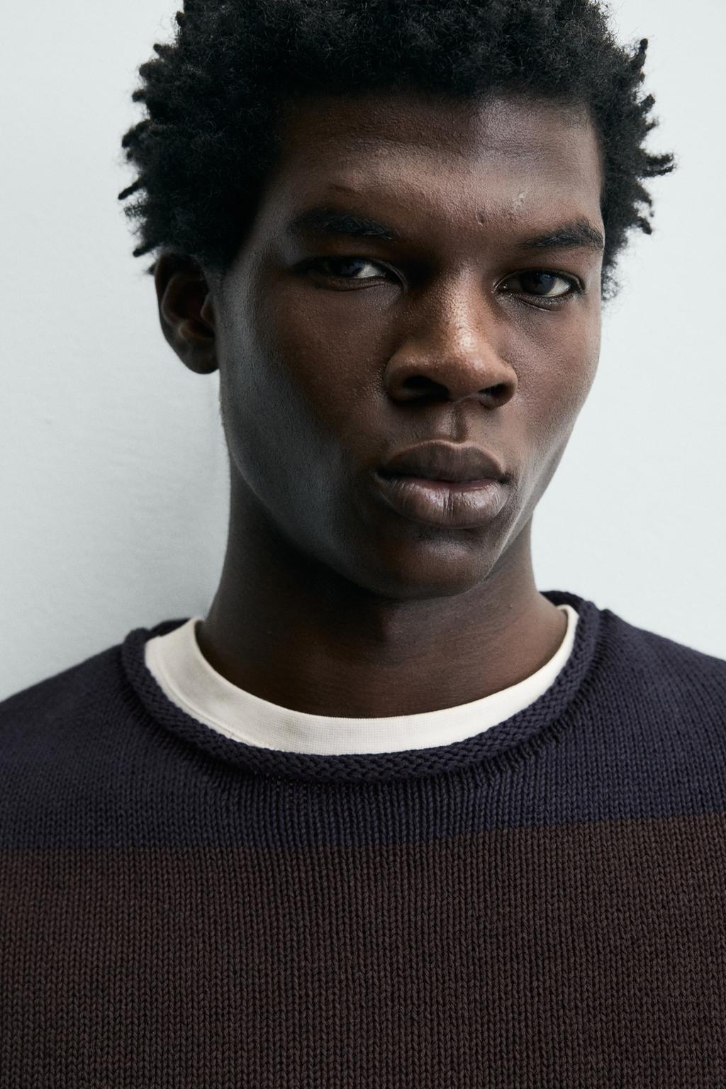 ЖАККАРДОВЫЙ СВИТЕР В ПОЛОСКУ