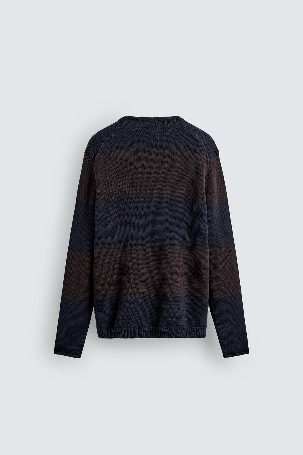 ЖАККАРДОВЫЙ СВИТЕР В ПОЛОСКУ