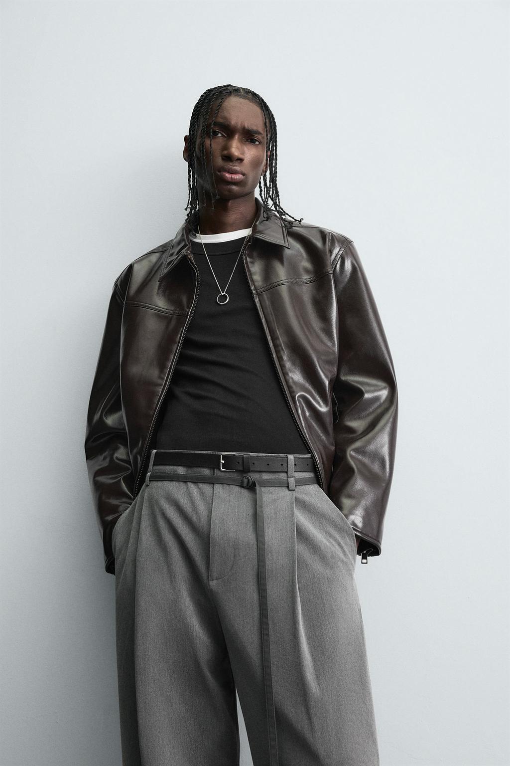 БРЮКИ BALLOON FIT С ЗАЩИПАМИ И ПОЯСОМ