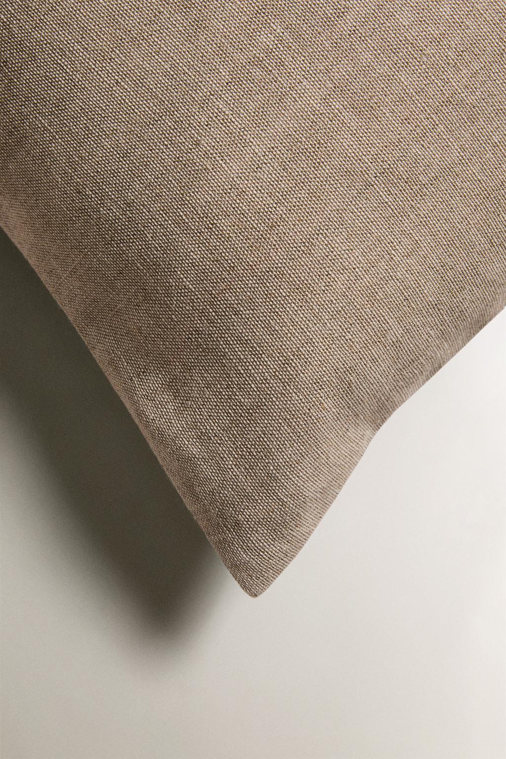 Чехол для подушки с льняным цветочным узором