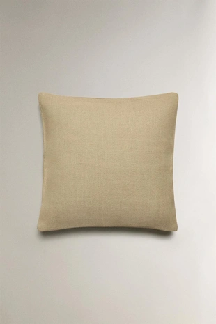 Чехол из джута и хлопка для подушки- Заказать в России