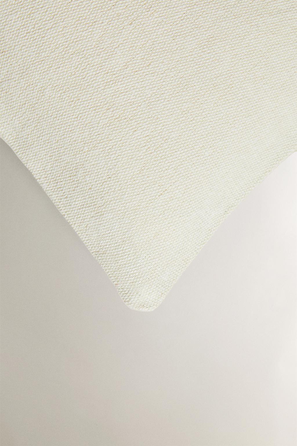 Чехол для подушки из джута и хлопка