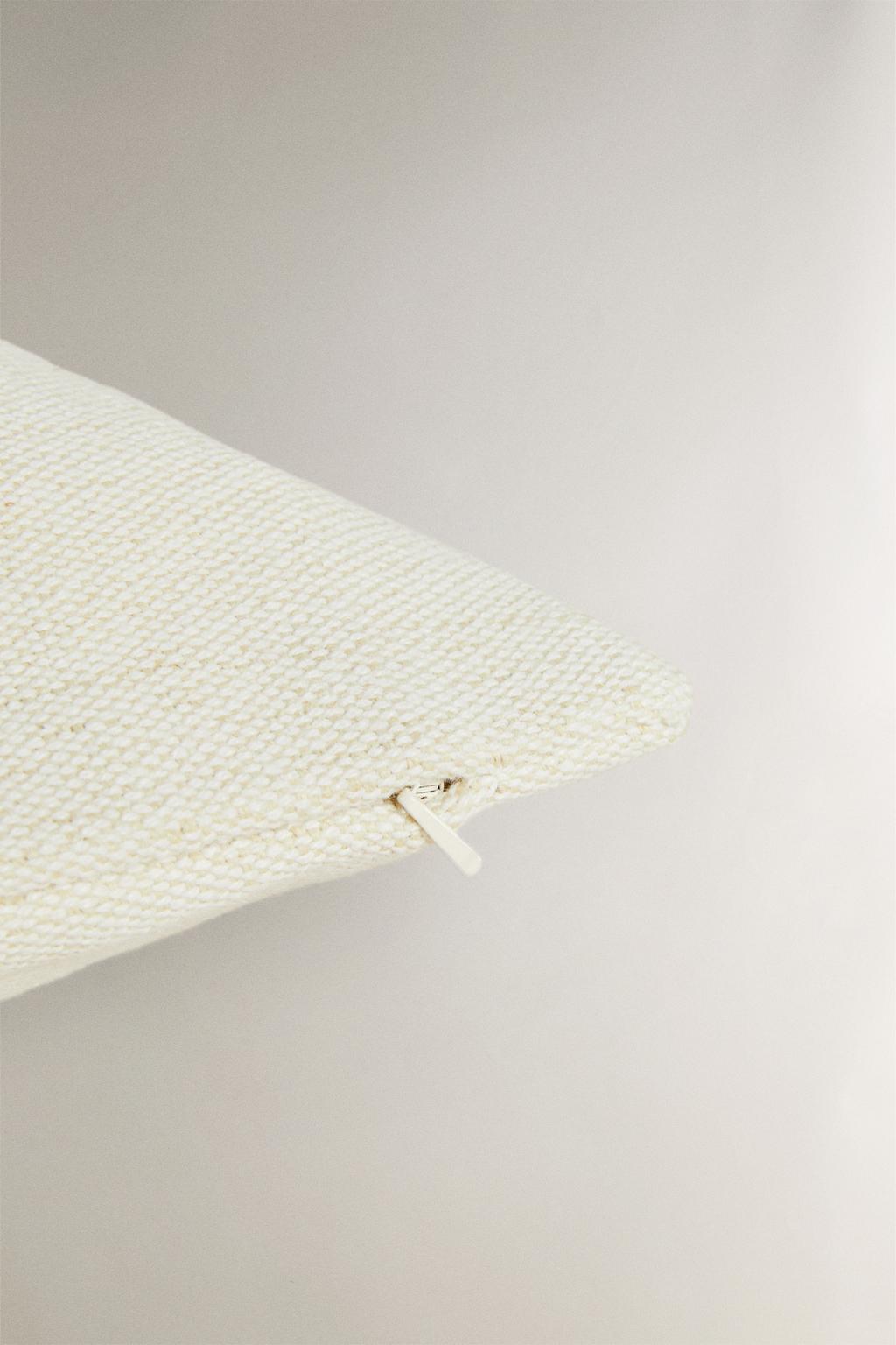 Чехол для подушки из джута и хлопка