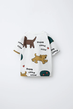 Футболка с принтом «собака»- Заказать в России