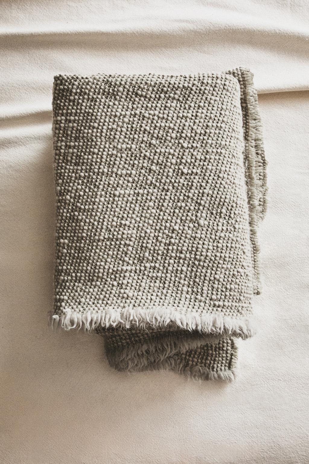 Плед из шерсти zara x society limonta