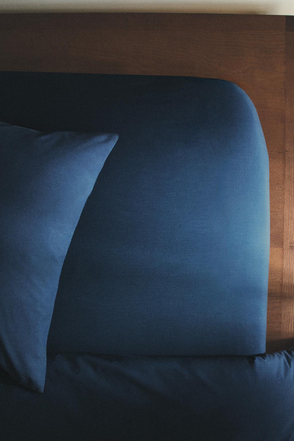 Простынь с резинкой из мелкого хлопка перкаль x society limonta