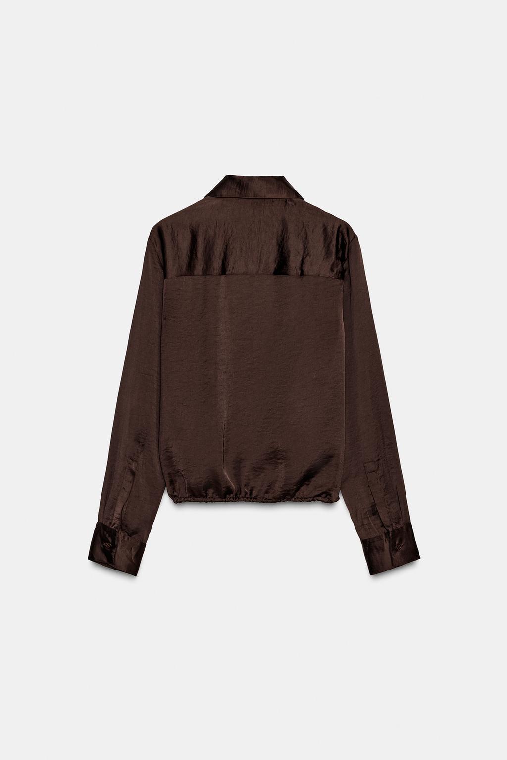 АТЛАСНАЯ РУБАШКА ZW COLLECTION