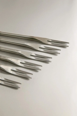 Набор столовых вилок из нержавеющей стали (набор из 6 штук)- Заказать в России