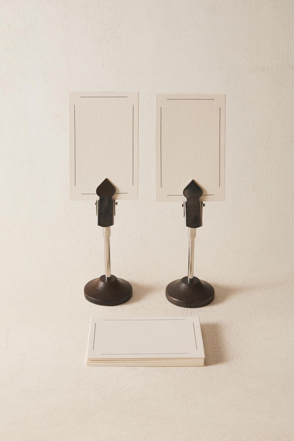 Набор деревянных держателей для мест и карточек