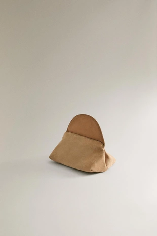 Мягкая кожаная косметичка-сумка- Заказать в России