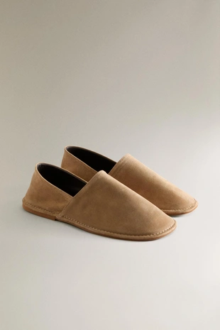 Туфли-сандалии с откидным задником из кожи- Заказать в России