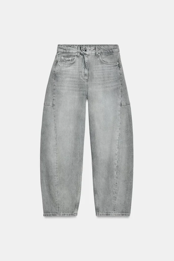 ДЖИНСЫ коллекция Zara «ZW» ANKLE баллон СО СРЕДНЕЙ ПОСАДКОЙ