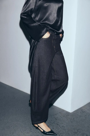 Джинсы ZW COLLECTION ANKLE BALLOON со средней посадкой- Заказать в России