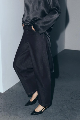 Джинсы ZW COLLECTION ANKLE BALLOON со средней посадкой- Заказать в России