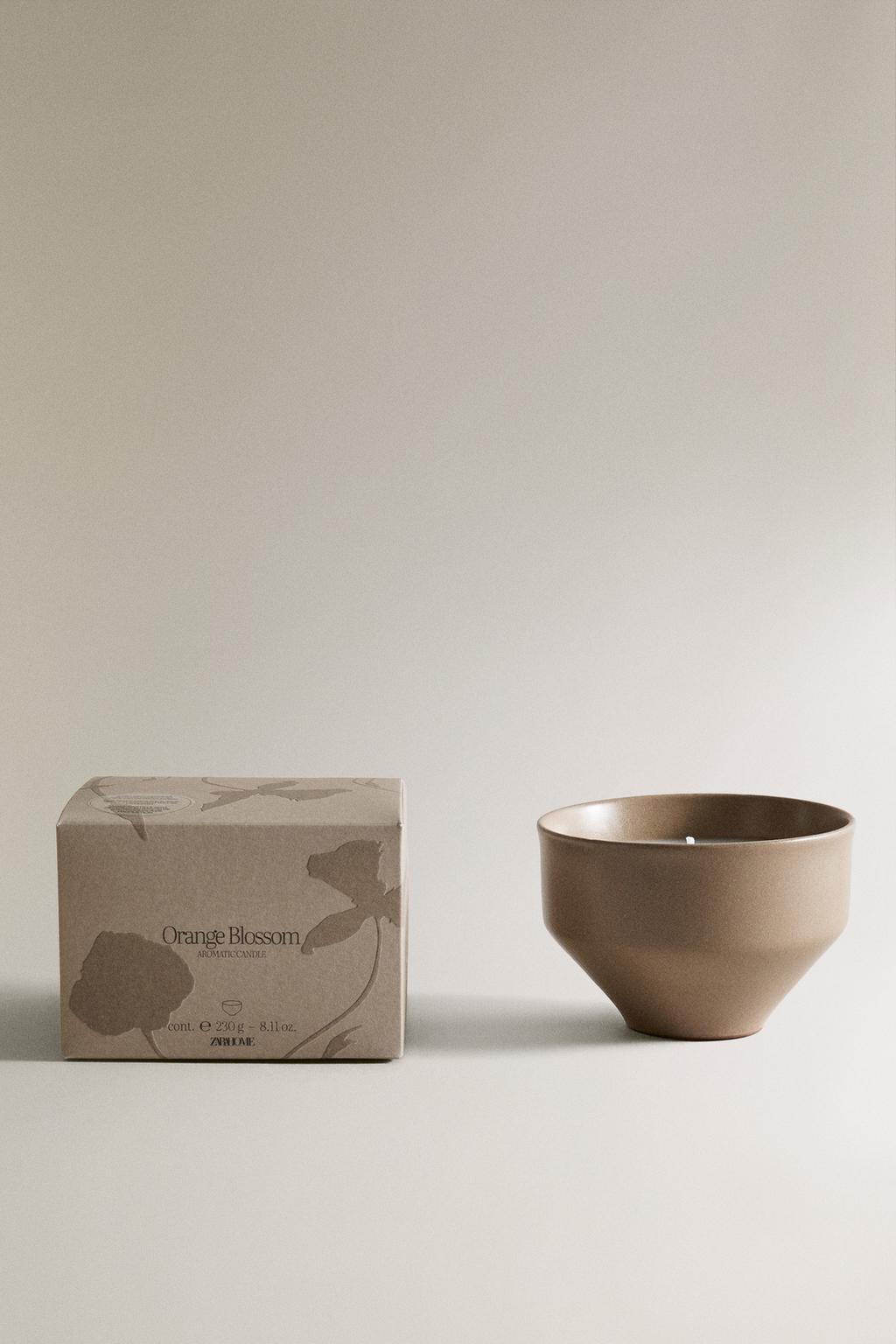 (230 г) ароматичная свеча апельсиновый цвет