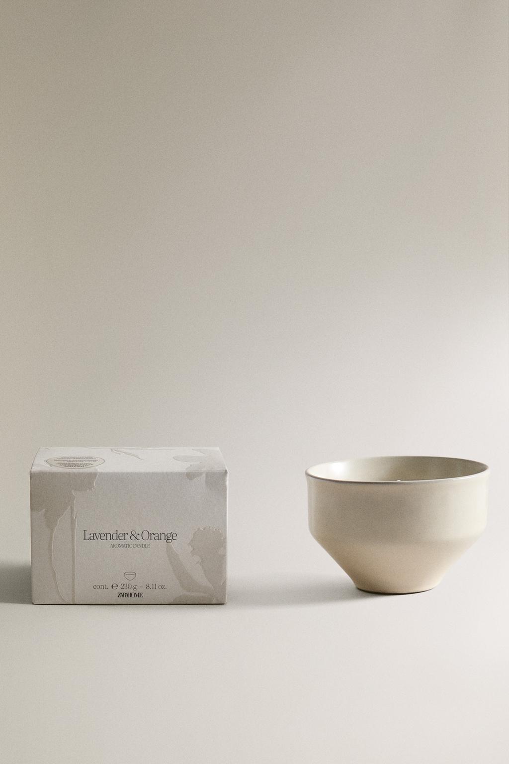 (230 г) ароматическая свеча лаванда и апельсин