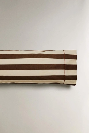 Пододеяльник из выцветшего хлопка в полоску- Заказать в России