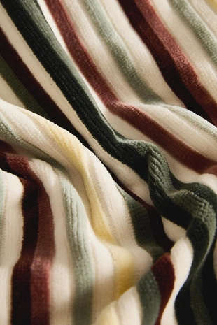 Полосатое велюровое полотенце для ванны- Заказать в России