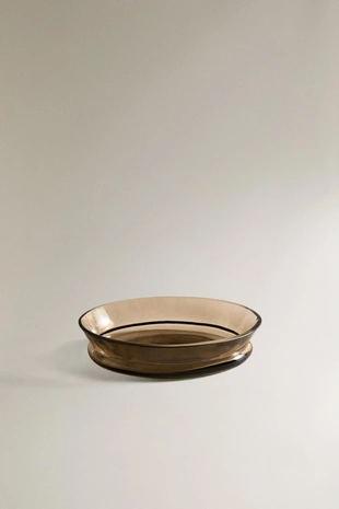 Мыльница для ванной из текстурированного стекла с дымчатым оттенком- Заказать в России