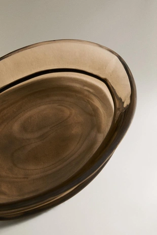 Мыльница для ванной из текстурированного стекла с дымчатым оттенком- Заказать в России