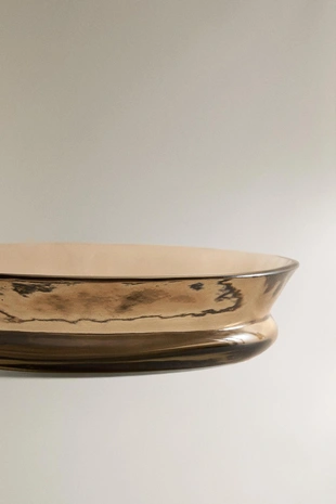 Мыльница для ванной из текстурированного стекла с дымчатым оттенком- Заказать в России