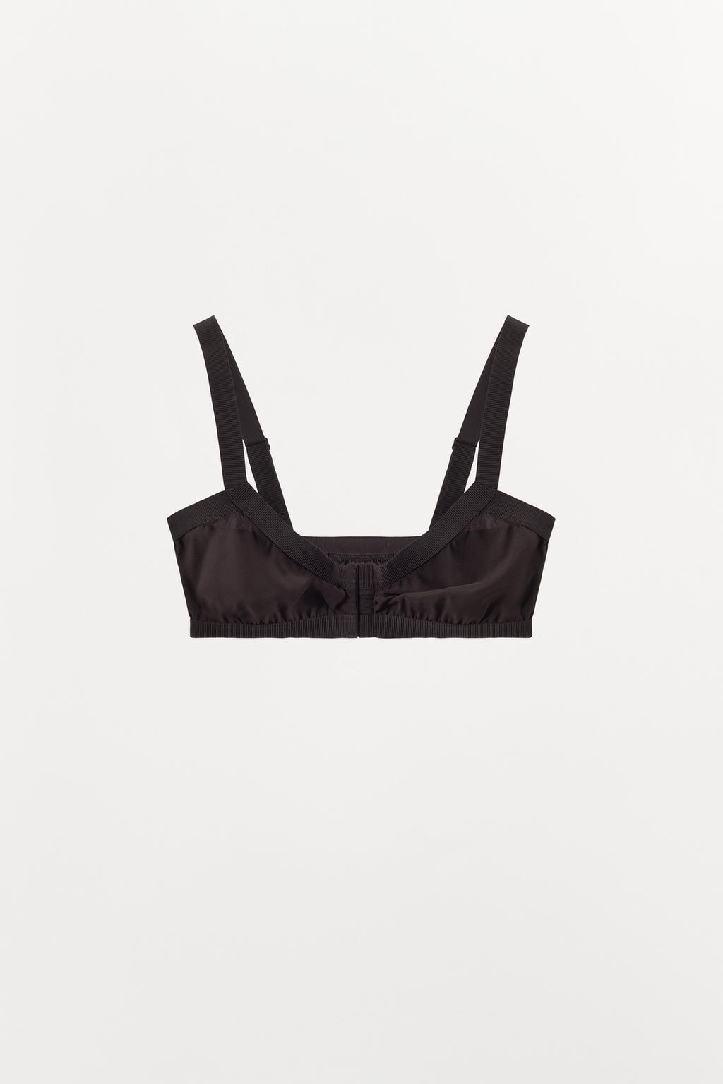 БРАЛЕТТ ИЗ СМЕСОВОГО ШЕЛКА С РЕЗИНКАМИ