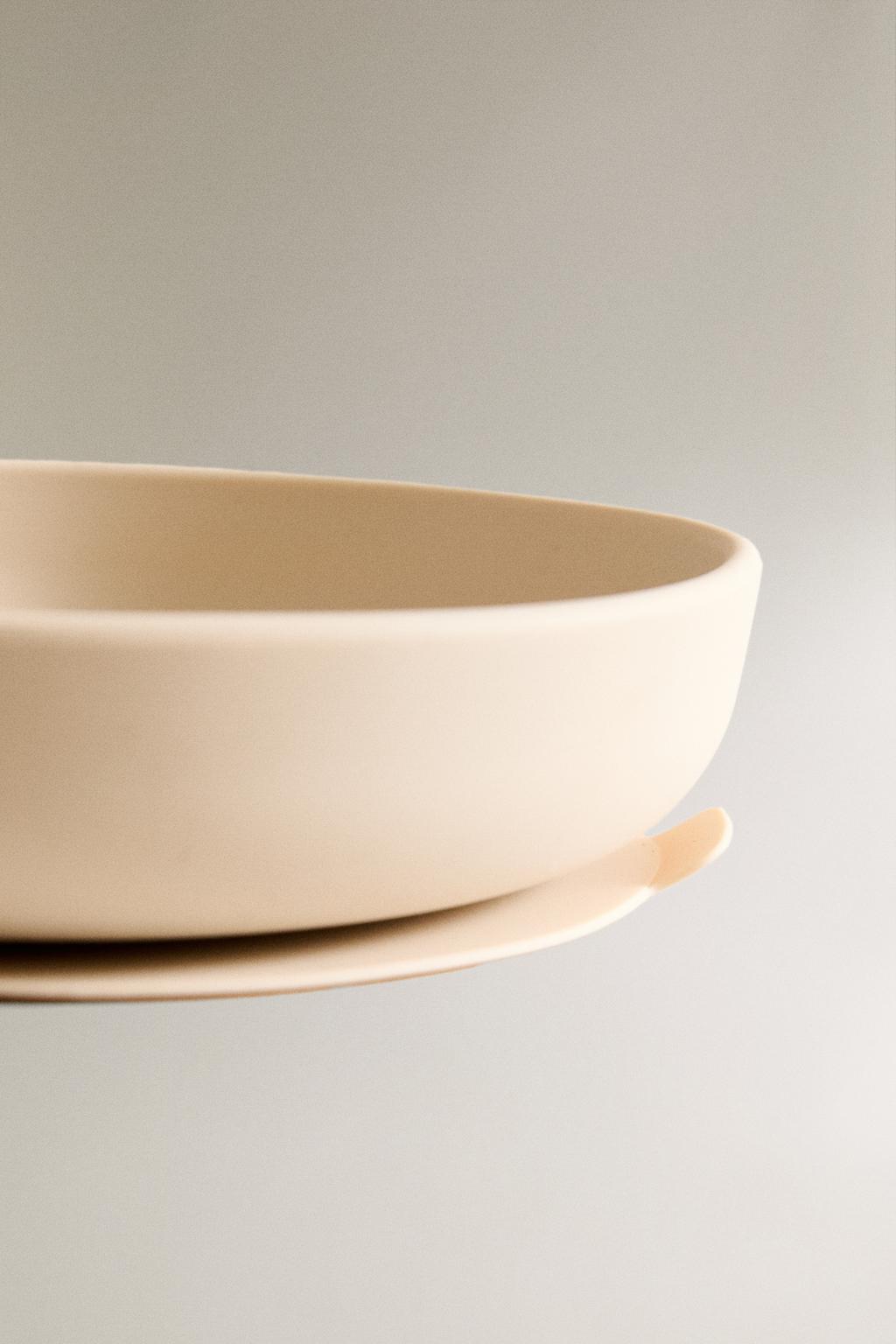 Детский силиконовый тарелка с изображением кролика