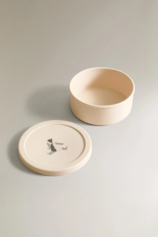 Детская силиконовая ланч-коробка с кроликом- Заказать в России