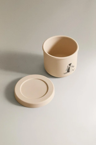 Детская силиконовая ланчбокс с кроликом- Заказать в России