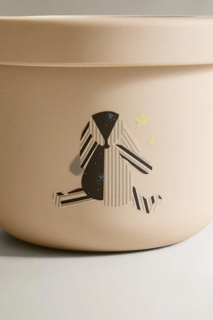 Детская силиконовая ланчбокс с кроликом- Заказать в России