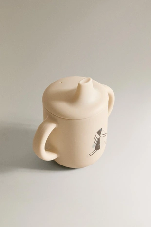 Детский силиконовый кубок для обучения с изображением кролика- Заказать в России