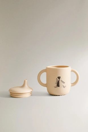 Детский силиконовый кубок для обучения с изображением кролика- Заказать в России