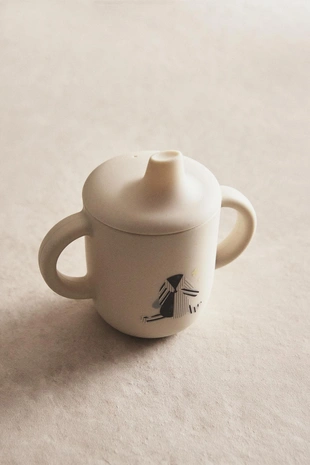 Детский силиконовый кубок для обучения с изображением кролика- Заказать в России