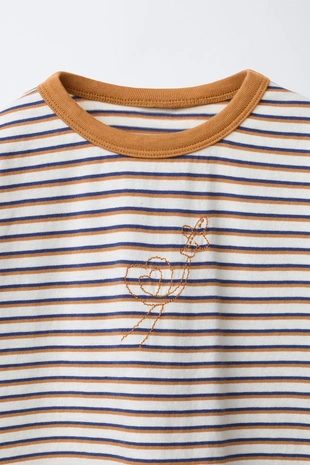 Light brown | 6208/568/730 - Zara Футболка в полоску ORFAYO ©