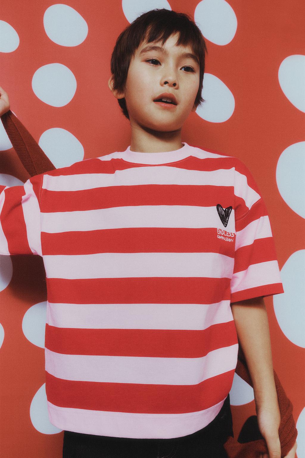 ФУТБОЛКА В ПОЛОСКУ С СЕРДЦЕМ