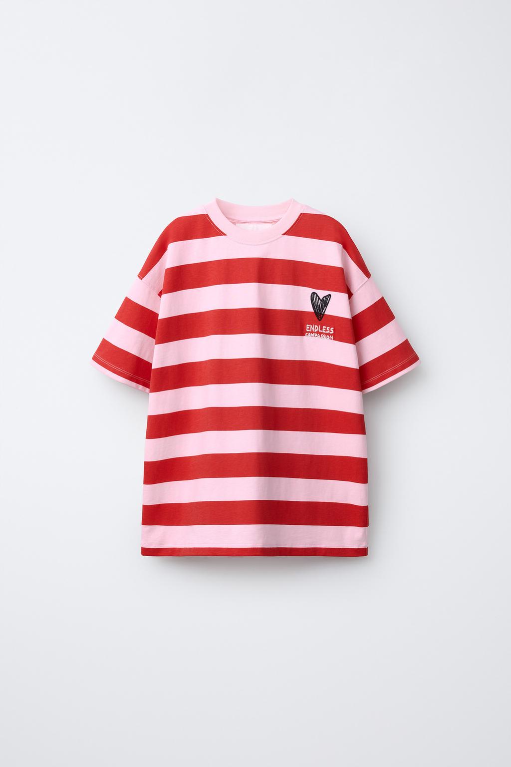 ФУТБОЛКА В ПОЛОСКУ С СЕРДЦЕМ