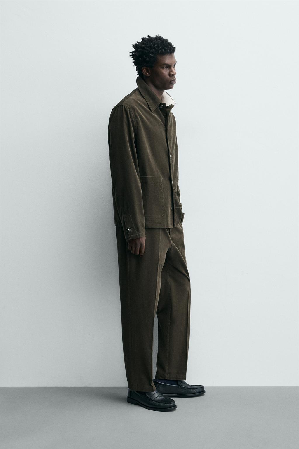 ВЕЛЬВЕТОВАЯ КУРТКА-РУБАШКА С КАРМАНАМИ